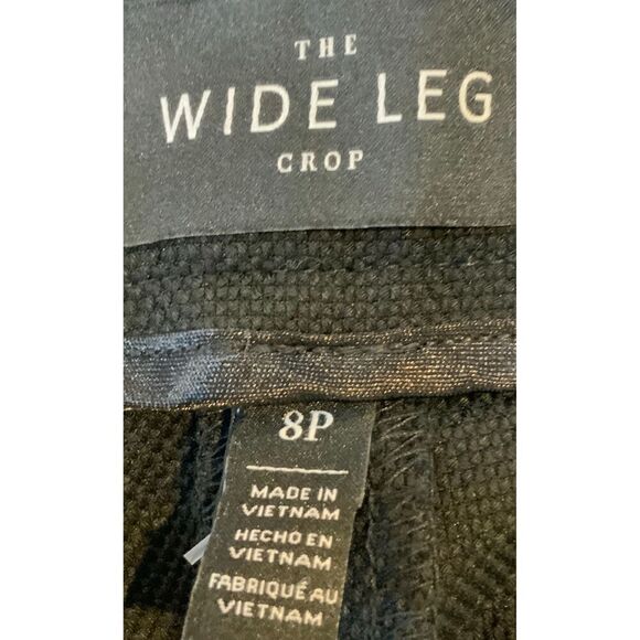 NWT White House Black Market Wide Leg High Waisted Cropped Pants Size 8 Petite - Picture 14 of 16